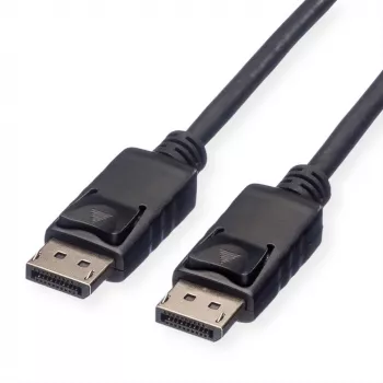 DisplayPort-Kabel ROLINE 11445764 5m Schwarz Anschluss 1 DisplayPort Anschluss 2 DisplayPort