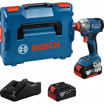 Akku-Schlagschrauber GDX 18V-285 Professional, 18 Volt (Blau, 2x Lithium-Ionen-Akku 4,0 Ah, in L-BOXX)