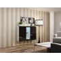 Cama Sideboard VIGO 90/120/38 weiß/schwarz glänzend