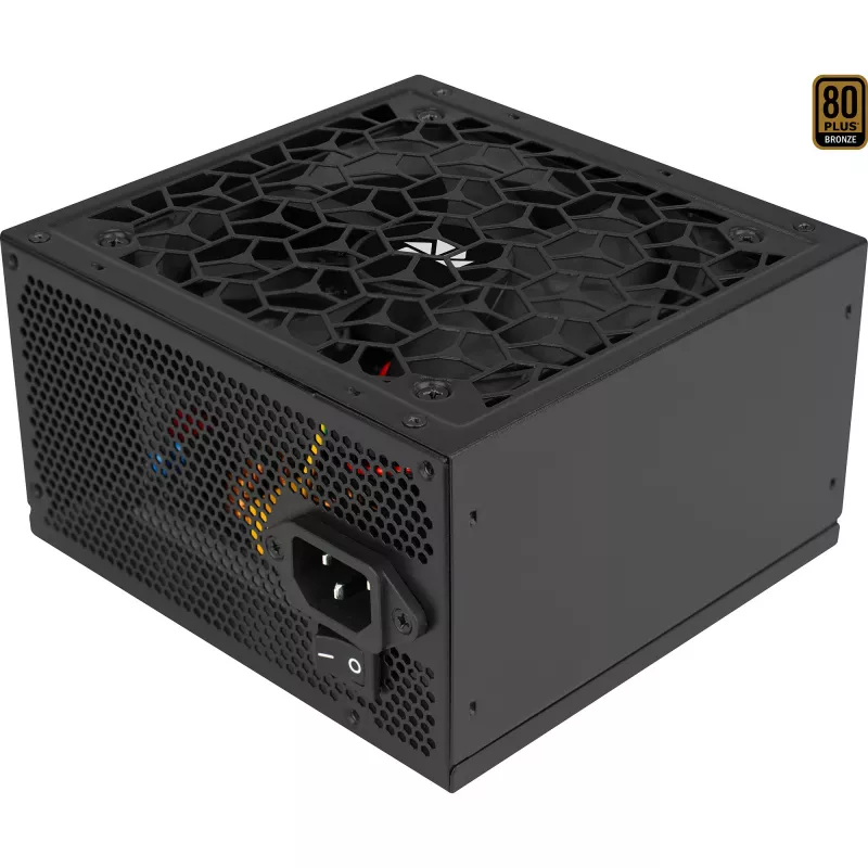 Aerocool AERO BRONZE 650W V2 ATX-Netzteil ACPB-AR65AEC.12, 80 PLUS Bronze, aktive PFC, schwarz