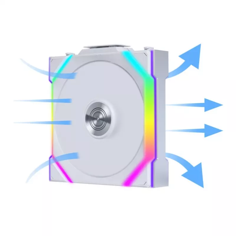 Lian Li UNI FAN SL Wireless 120 G99.12SL1W1W.00 Gehäuselüfter, ARGB, PWM, 120 mm, weiß