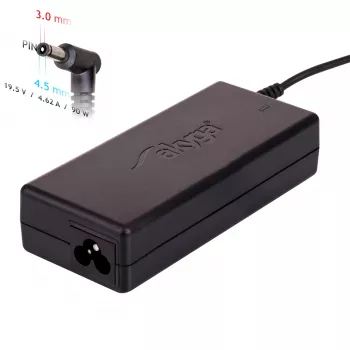 Akyga AK-ND-53 Notebook-Netzteil 19,5 V / 4,62 A, 90 W, 4,5 x 3,0 mm Stecker mit Pin, für Dell