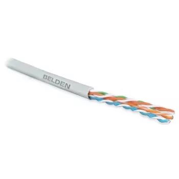 Kabel Tele-Informatik, Installationskabel, U/UTP Kat.5e 4x2xAWG24/1, Kupfer, PVC, 305m, grau
