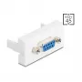 Delock 81556 Easy 45 Modul, Sub-D 9 Buchse auf Buchse, 22,5 x 45 mm