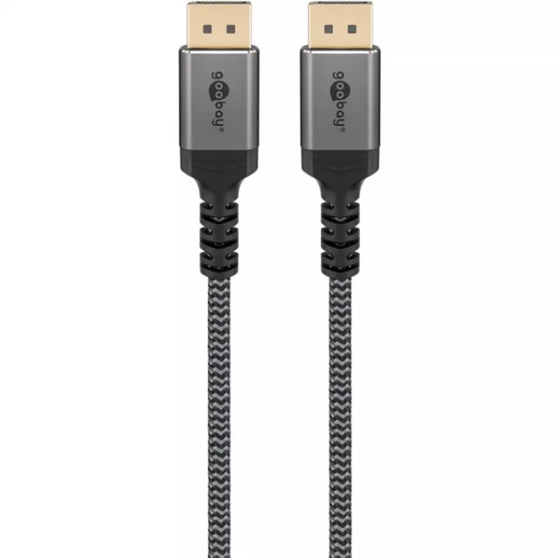 Goobay 65267 DisplayPort-Kabel 5 m Schwarz - Silber (65267)