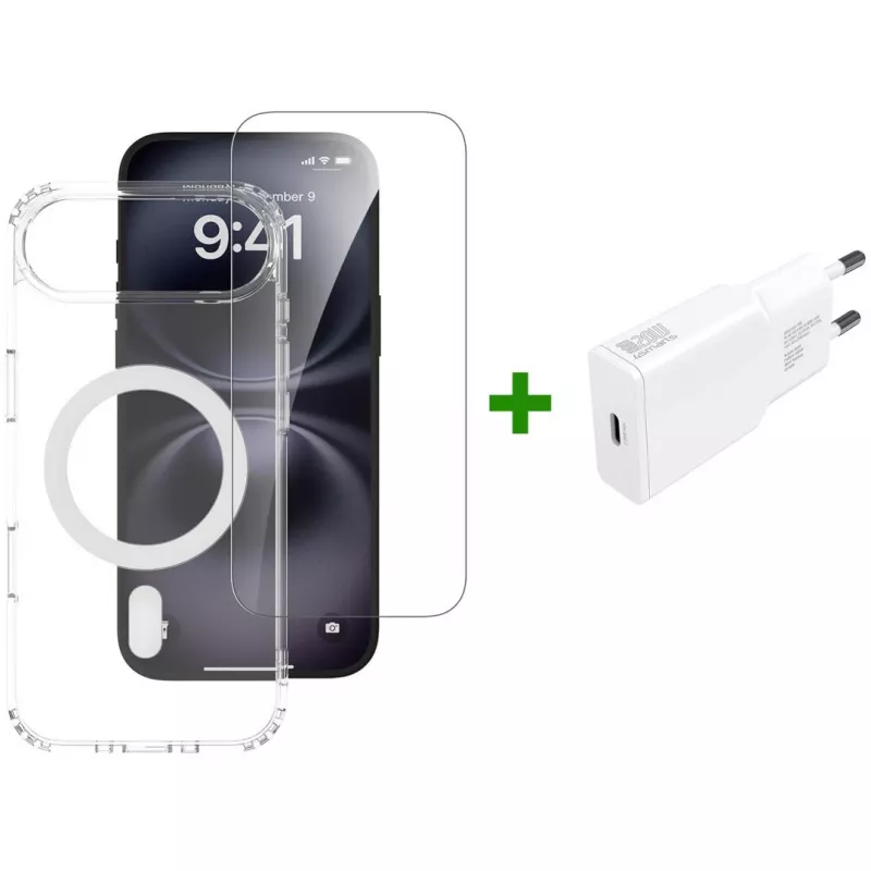 4smarts 3in1 Premium Starter Set für Apple iPhone Air, MagSafe-kompatibel