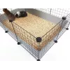 C&C Modularkäfig 5x2 silber 180x75x37 cm für Meerschweinchen Kaninchen Igel, c&c