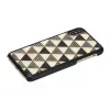 iKins Pyramid Hülle für iPhone XS/X, Schwarz, K1623J