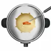 Fondue-Set Taurus FF2 2 L für 8 Personen, Edelstahlgehäuse, 1000 W, 230 V, schwarz/silber