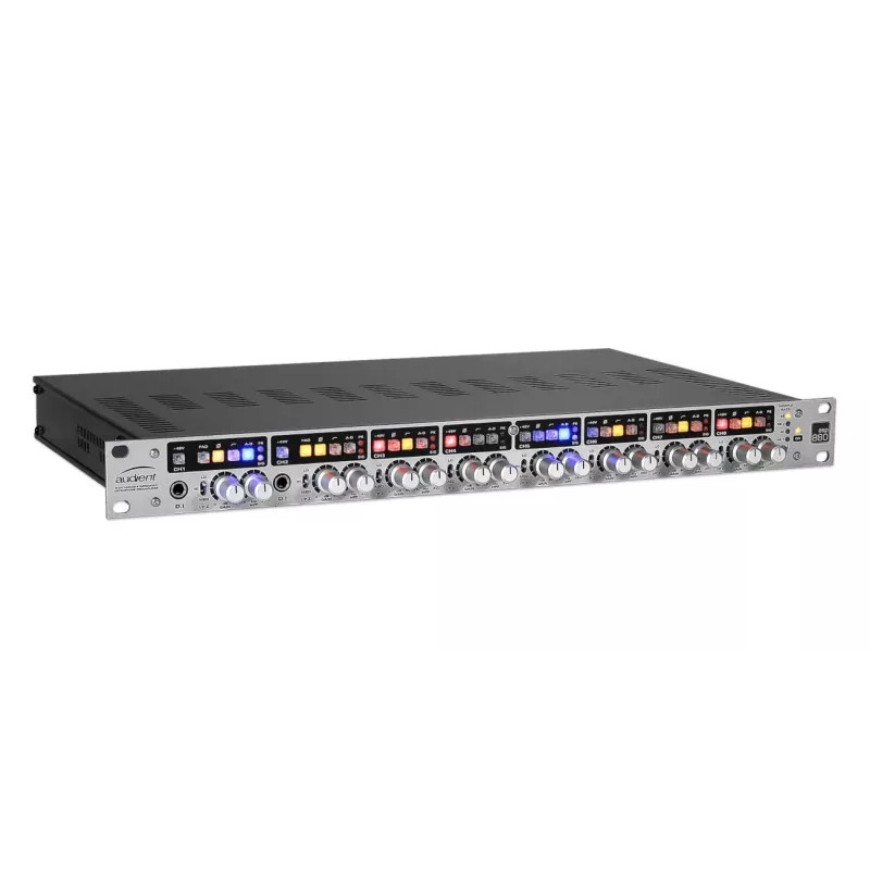 8-Kanal-Mikrofonvorverstärker Audient ASP880 24-Bit 96 kHz, rack-montierbar