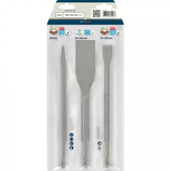 Bosch SDS-plus-5C Meißelsatz, 3-teilig