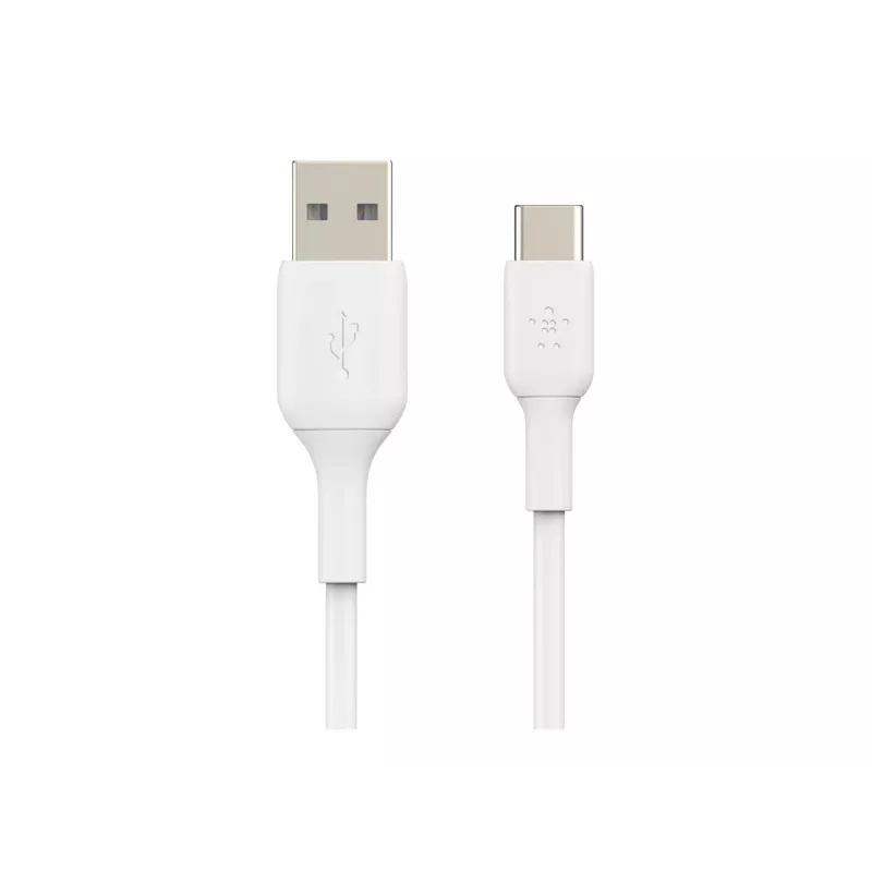 Kabel PVC USB-C auf USB-A 15 cm Weiß