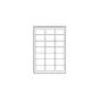 Avery Zweckform Avery - transparent - 63,5 x 38,1 mm 525 Etikett(en) (25 Blatt x 21)