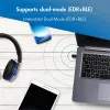 LogiLink BT0048A USB-C Bluetooth 5.3 Adapter, 20 m Reichweite, Schwarz