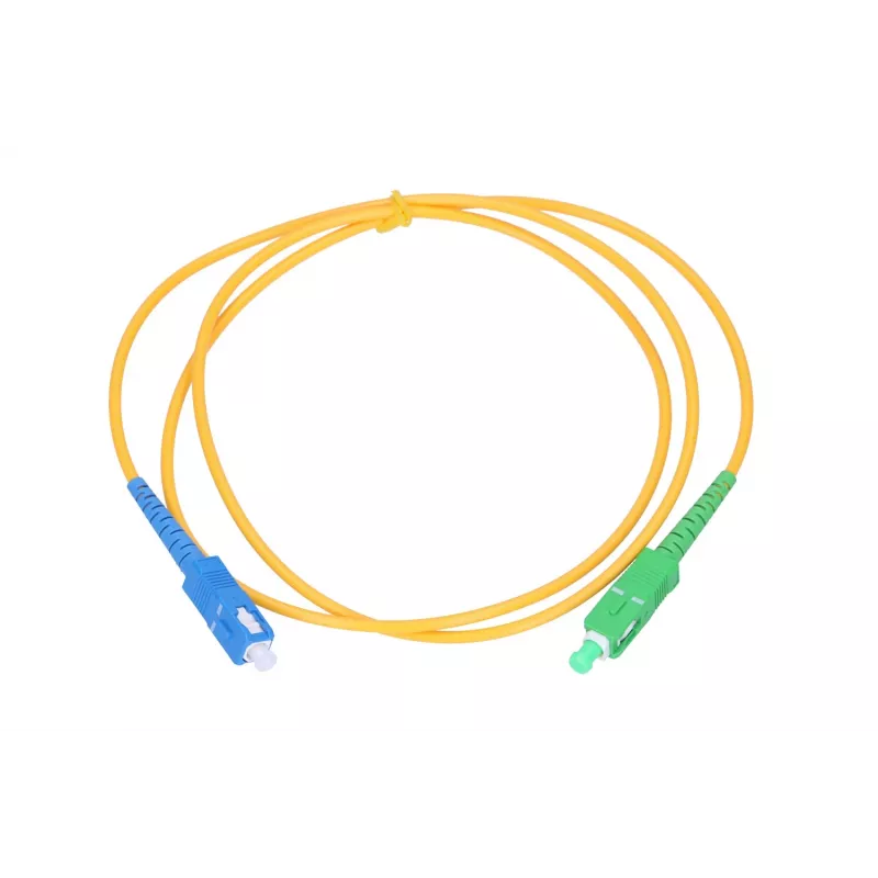 Patchcord Extralink SC/APC – SC/UPC, Singlemode Simplex G.657.A1, 3 mm, 0,5 m