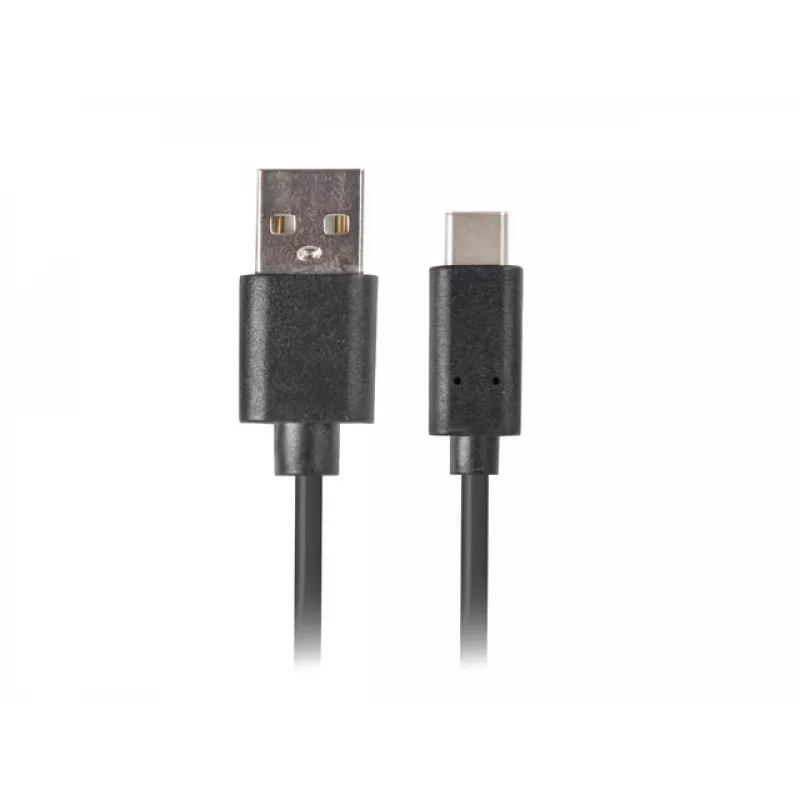 USB 2.0 Kabel LANBERG CA-USBO-10CU-0005-BK — USB A auf USB C, 0,5 m, schwarz