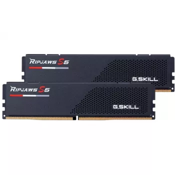 DIMM 64 GB DDR5-6000 (2x 32 GB) Dual-Kit, Arbeitsspeicher schwarz, F5-6000J3636F32GX2-RS5K, Ripjaws S5, INTEL XMP