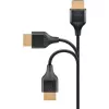 Goobay 75298 Slim Ultra-High-Speed-HDMI-Kabel mit Ethernet, 8K@60Hz, HDMI 2.1, Stecker auf Stecker, 1 m, Schwarz