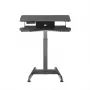 Maclean MC-835 Tragbarer elektrisch höhenverstellbarer Schreibtisch 72 – 122 cm, max. 37 kg, Bedienfeld, Sitz-Steh-Arbeitsplatz