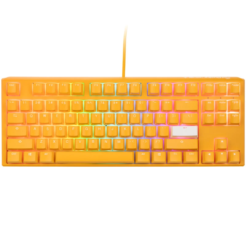 Ducky One 3 TKL Tastatur Gaming USB QWERTY Englisch Gelb