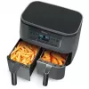 Ninja DZ300EU Dual Zone Heißluftfritteuse, 7,6 l (2 x 3,8 l), 2400 W, 240 °C, Grau
