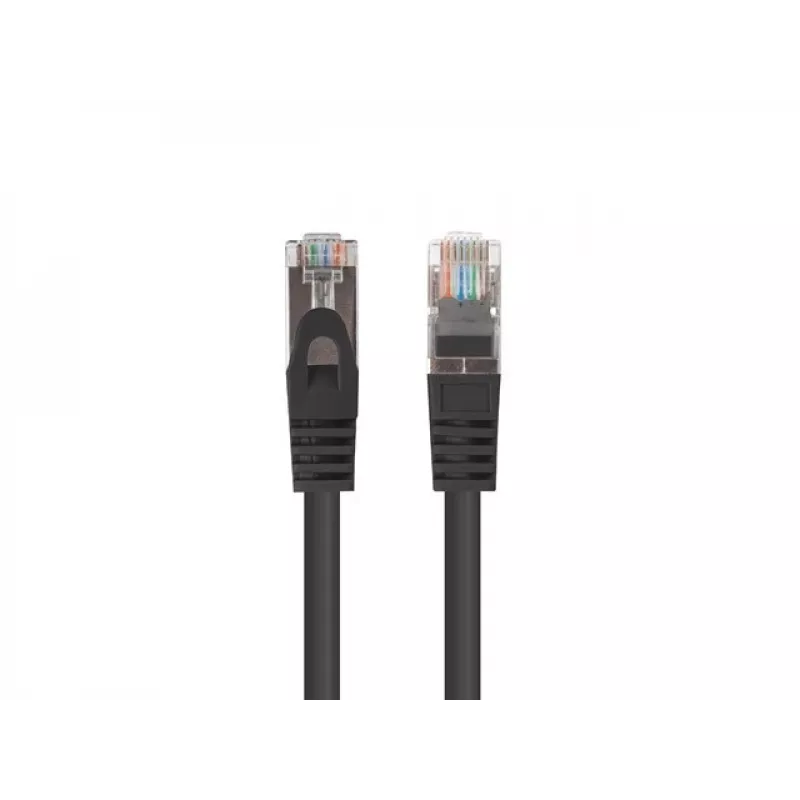 Lanberg PCF6-20CC-0100-BK Cat.6 F/UTP Patchkabel, 10er-Pack, 1 m, Schwarz