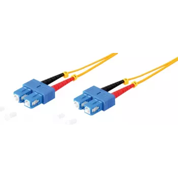 Patchkabel ShiverPeaks 77822, LWL Duplex SC/SC, 9/125 µm OS1/OS2, 1,0 m