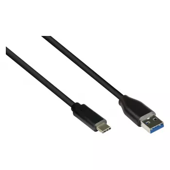 Good Connections USB3.0-Kabel A-USB-C schwarz 3m