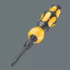 Wera 05018110001 Kraftform Kompakt 900 Set 1 Schraubendreher-Set mit Schlagschraubendreher und Bits, 19-teilig, 1/4", schwarz/gelb