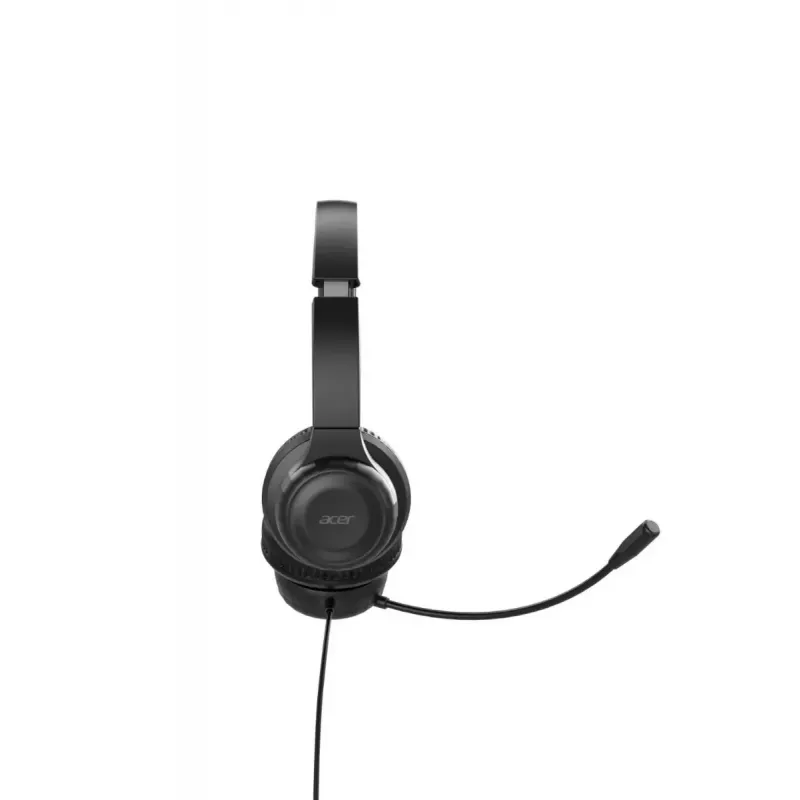 Acer AHW154 GP.HDS11.02D kabelgebundenes Office-Headset, Stereo, Klinkenanschluss, integriertes flexibles Mikrofon, schwarz