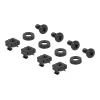 Delock 66884 19-Zoll-DIN-Schienenpanel, 2U, Schwarz