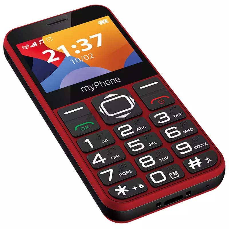 myPhone Halo 3 Handy, 2,31 Zoll IPS, Single SIM, 1000 mAh, Rot