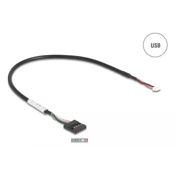 Delock 90892 USB-zu-RS-232-Konverter, FTDI FT231XS, USB 2.0, Stiftleiste auf D-Sub 9