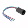 Delock 90789 Buchse für 19 mm 3-Pin Drucktaster oder Schalter