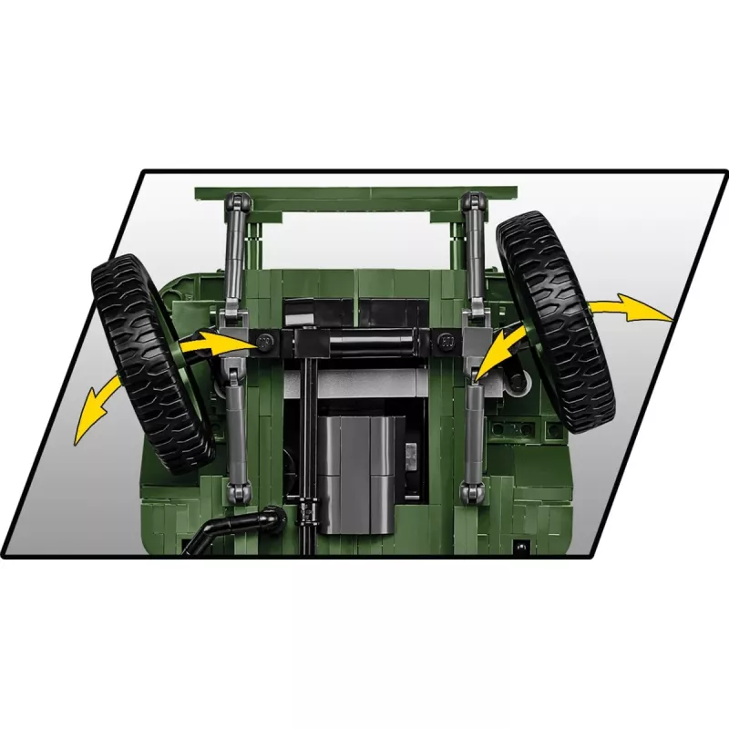 Cobi COBI-2805 Willys MB Konstruktionsspielzeug, 1207 Teile, Serie Historical Collection, Kunststoff, ab 10 Jahren