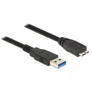 USB-Kabel DeLOCK 85074 USB 3.2 Gen 1 2 m USB A Micro-USB B Schwarz