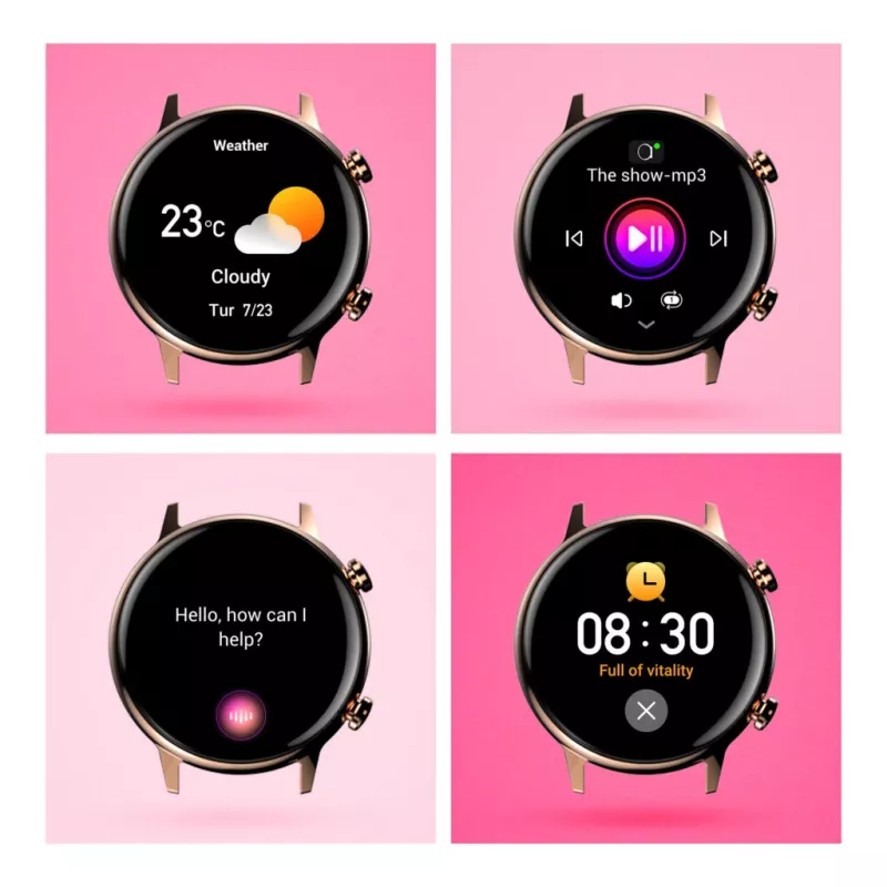 Smartwatch Manta Alexa Mini SWU502BK Schwarz