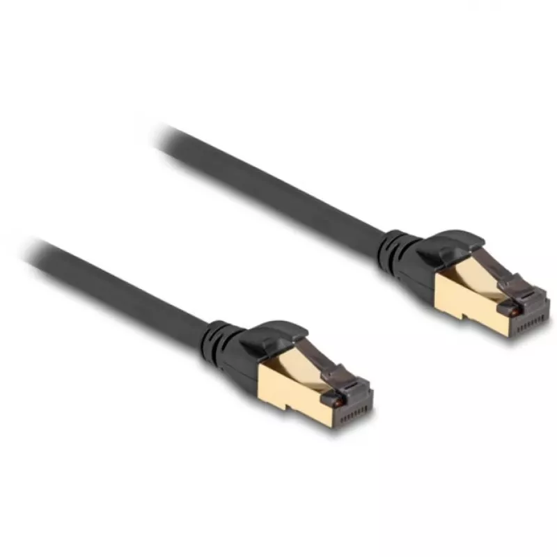 DeLOCK RJ45 Netzwerkkabel Cat.6A Stecker-Stecker S/FTP schwarz 3 m