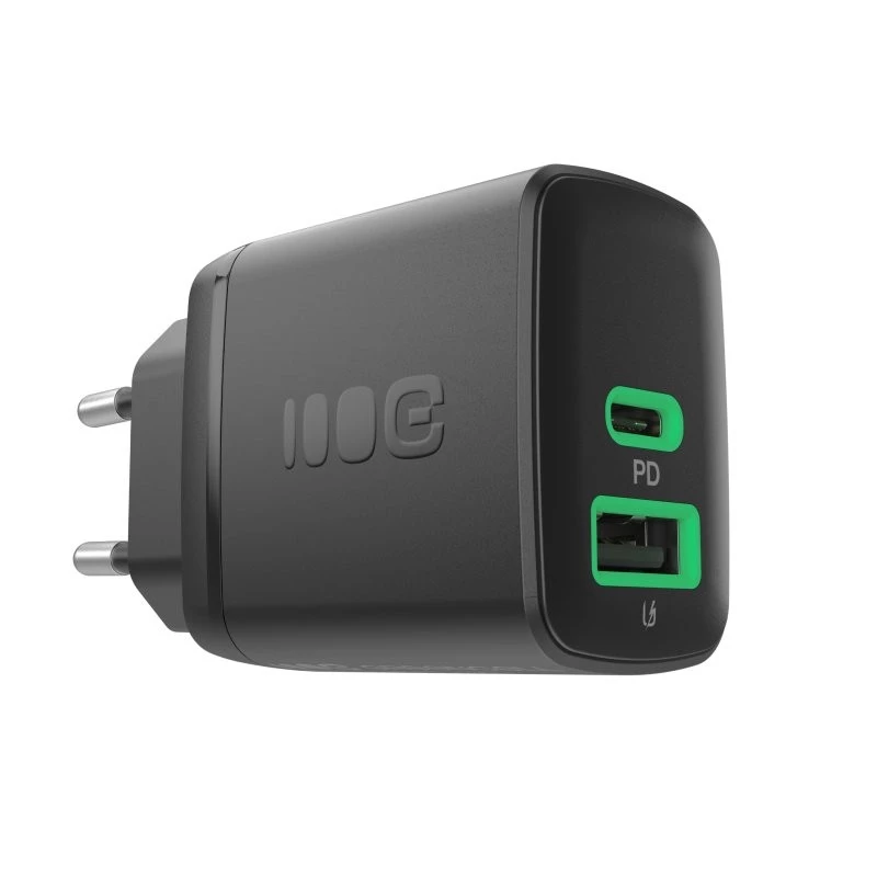 Ladegerät Green Cell PowerSource Duo30 – 1× USB-A, 1× USB-C, 3A