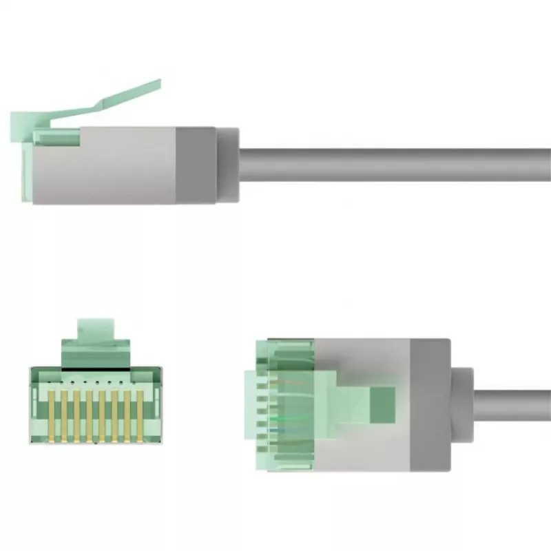 Netzwerkkabel Goobay 74346 RJ-45 Cat8.1 1m Grau