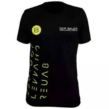 T-Shirt der8auer YT-Design Größe L — Baumwoll-Rundhalsausschnitt, Freizeitbekleidung