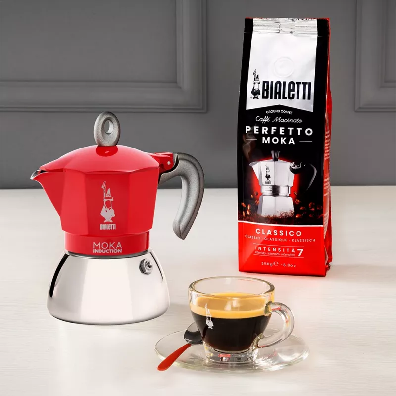 Bialetti Moka Induction Moka-Kanne 6 Tassen