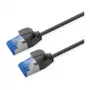 ROLINE Patchkabel Cat.6A (Klasse EA) S/FTP (PiMF), LSOH, PoE, schwarz, 0,5 m