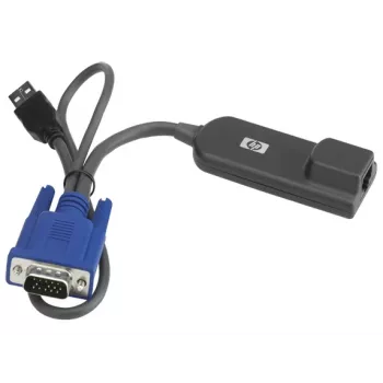 Hewlett-Packard HP USB-Schnittstellenadapter – Video-/USB-Erweiterung – für HP TFT7600 G2, BLc3000 Enclosure, ProLiant DL360p Gen8, ML350e Gen8, Server Console Switch (AF628A)
