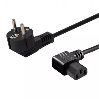 Netzkabel SAVIO CL-115 IEC C13 auf Stecker, 1,2 m, schwarz