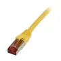 Patchkabel RJ45 – CAT6 250 MHz – 10 m gelb – S-STP(S/FTP) – TPE/LSZH (Superflex) – Synergy 21 –