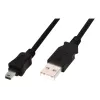 ASM AK-300130-030-S ASSMANN Kabel USB 2.0 HighSpeed Canon USB A/miniUSB B (5pin) M/M Schwarz 3m
