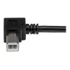 StarTech.com USBAB2MR USB-2.0-Kabel A auf B rechtwinklig, Stecker/Stecker, 2 m, Schwarz