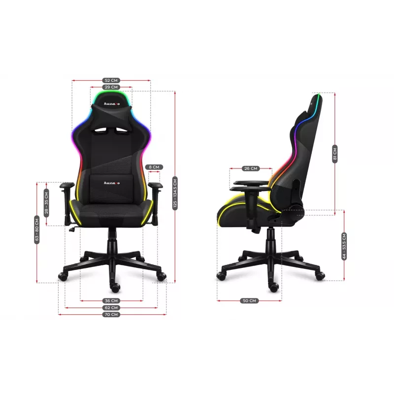 Huzaro Force 6.2 Mesh RGB Gaming-Stuhl