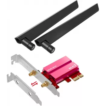 PCIe Tri-Band WiFi 7 Adapter MERCUSYS MA47BE — Hochgeschwindigkeits-WLAN-Konnektivität
